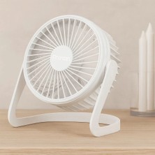 Royaleks If USB Şarjlı Masaüstü Fan 14.5X14.1 cm Pvc Gövde