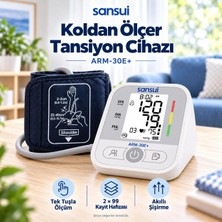Sansui PİLLİ KOLDAN ÖLÇER DİJİTAL TANSİYON ALETİ - BEZ ÇANTALI