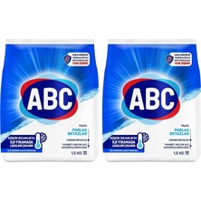 TeknoKapsül Abc Deterjan Matik Parlak Beyazlar 1,5 kg (2 Paketi)