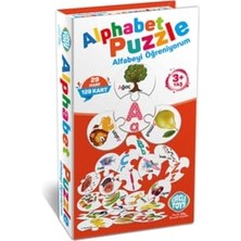Ceylan Adam Alphabet Puzzle, Eğitici Alfabe Zeka Kartları, 128 Parça, 3+ Yaş