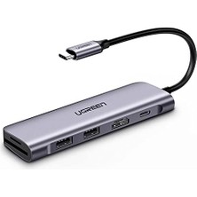 Ceylan Adam Type-C - HDMI USB 3.0 Tf Sd Pd Çok Fonksiyonlu Dönüştürücü Adaptör