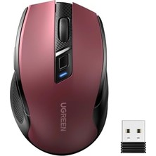 Ceylan Adam 25752 Sessiz Kablosuz Optik Mouse, 4000 Dpı, Kırmızı