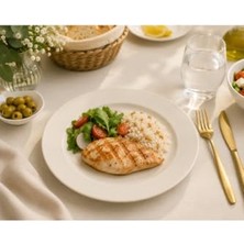 Ceylan Adam Banquet Düz Porselen Yemek Tabağı, Iç Mekan Kullanımı Için, 27 cm