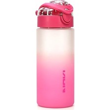 Ceylan Adam Su Matarası Tritan Geniş Ağız Su Şişesi Gradyan Spor Matarası Suluğu Bpasız 500 ml Pembe 0109
