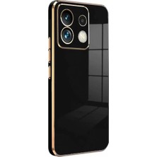 Mudanis If Xiaomi Poco M6 Pro 4g Kılıf Volet Silikon - Siyah