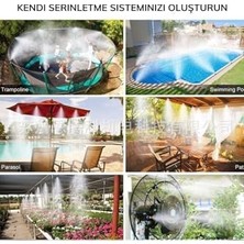 Ceylan Adam Kargolat 10 Metre Kendin Yap Balkon Veranda Çardak Kamelya Sulama Serinletme ve Nemlendirme Sistemi