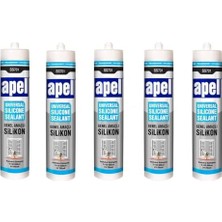 Ceylan Adam 5 Adet Genel Amaçlı Silikon Şeffaf 250 ml