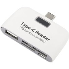 Ceylan Adam 4941 Type-C USB 3.1 Micro USB ve Sd Kart Okuyucu Çevirici