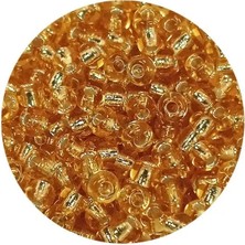 Royaleks Group If Dökme Cam Kum Boncuk (8/0) 3 mm - 60 Gram - Şeffaf Koyu Sarı - BNC217