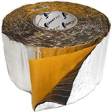 Ceylan Adam Bant Evi Folyolu Kauçuk Bant Isı ve Ses Izolasyon Bandı 5CMX5MT Alüminyum Kauçuk Yalıtım Bandı (5 cm x 5m)