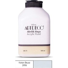 Ceylan Adam Akrilik Boya, 500 Ml, Koton Beyaz 3008