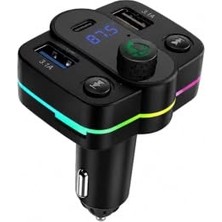 Ceylan Adam Bluetooth Fm Transmitter Araç Çakmaklıl Girişli Mp3 Çalar Type-C + Çift USB Şarj Cihazı 5V 3.1A