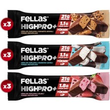 Ceylan Adam Çikolata Kaplı Highpro+ Protein Bar (50 G) Karma Kutu (3 x 3)