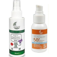 Ceylan Adam Organik Baby Organik ve Doğal Içerikli Vücut Koruyucu Bebek Çocuk ve Yetişkin Sprey 100 ml ve Güneş Kremi 50 ml