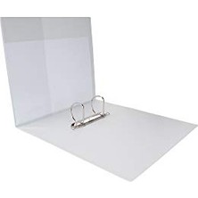 Ceylan Adam Evrak Sunum Tanıtım Firma Klasörü A4 Pvc 7 cm 2 Halkalı 520 Yaprak Kapasiteli Ring Binder File 27,5X32 cm Beyaz