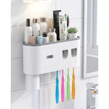 Royaleks If Banyo Organizer Diş Fırçası Tutucu Çift Dispenserli Raflı Çekmeceli