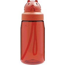 Ceylan Adam Oby Kids Tritan Çocuk Şişesi, Oby Pipetli Kapak, 0,45 L, Kırmızı