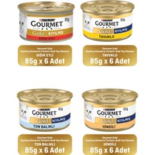 Ceylan Adam Gold Karışık Kıyılmış Konserve Yetişkin Kedi Yaş Maması 24 x 85 G