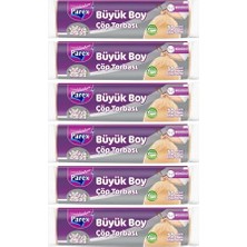 Ceylan Adam Büzgülü 10'lu Çöp Torbası Vanilya Kokulu Büyük Boy 65 x 70 cm Altılı Paket