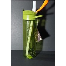 Ceylan Adam Amazon Tritan Desenli Pipetli Matara 630 Cc, Yeşil