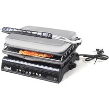 Ceylan Adam Dökümix Ultra Plus Organik Demir Döküm Izgara& Tost Makinası Gri Izgara Aparatlı, Fırçalı, Yağdanlık