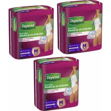 Depend Emici Külot Bez Orta Boy Kadın 10 Lu 3 Paket