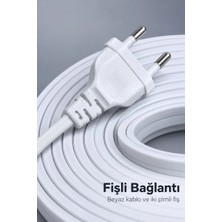 Royaleks If Beyaz Işıklı Şerit Aydınlatma 3 Metre Fişli Model