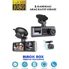 Ceylan Adam Araç Içi Kamera (3 Kameralı 1080P/LCD Ekranlı/gece Görüşlü/geri Görüş/g-Sensör/hareket Algılama) ile Uyumlu