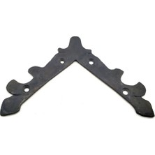 Mudanis If Antika Tarz Dekoratif Pirinç Lale Köşe Gönye - Üst, 133X133 Mm, Oksit