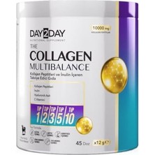 Ceylan Adam DAY2DAY The Collagen Multi Balance, Cilt Sağlığı, Vitamin ve Mineral Içeren Kolajen Takviyesi, Saç ve Tırnak Desteği, Eklem ve Bağ Doku Desteği