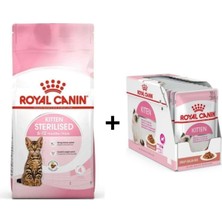 Ceylan Adam Kitten Sterilised Kısırlaştırılmış Yavru Kedi Maması 2 kg + 12 Adet Yaş Mama