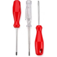 Ceylan Adam Tornavida, Edonı 3'lü ve Kontrol Kalemi Seti, 19 cm Yıldız ve Düz Uç Tornavida, 20 cm Kontrol Kalemi, Ergonomik Saplı, Ev Ofis Günlük Tamirat ve Pratik El Aleti Seti