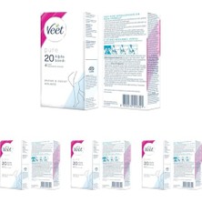 Ceylan Adam Pure Hipoalerjenik Bacak & Vücut Bölgesi Için Parfümsüz Sir Ağda Bandı (1 x 20 Adet) (4 Paketi)