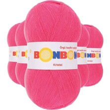 If 5 Adet Kristal El Örgü Lif Ipi Orkide Pembe 98319 - Bonbon Mudanis