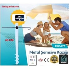 Ceylan Adam Şemsiye, Dogant Özdoğanlar Metal Kazığı, 48 Cm, Beyaz
