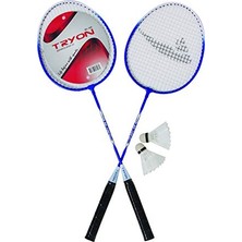 Ceylan Adam BS100 2 Raket 2 Top Badminton Raket Seti
