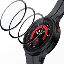 Toptan Budur If Galaxy Watch 4 42MM Polymer Nano Ekran Koruyucu - Şeffaf