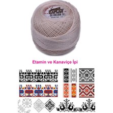 If Kaplan Etamin ve Kanaviçe Ipi 8 No Kod/renk: 745 - Mudanis