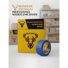 Reındeer Reindeer Premium Profesyonel Renkli Maskeleme Bandı 48MM x 30M - Mavi  (1 Koli = 20 Adet)