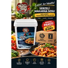 chef's new joy professional Sebzeli Makarna Sosu 1000 G x 8 Adet - 1 Koli (Koli Bazlı Avantaj Paketi)