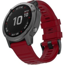 Microsonic Garmin Epix Pro 51MM Kordon Quick Fit Strap Band Bordo