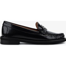 Valmenti Mario Valentino Kadın Hakiki Deri Siyah Loafer Ayakkabı 1040 91D2555 Bn Ayk SK25-26 Black