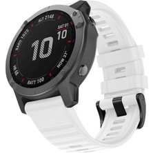 Microsonic Garmin Quatix 7 Kordon Quick Fit Strap Band Beyaz