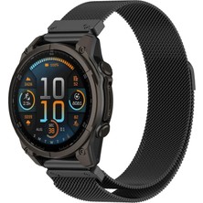 Microsonic Garmin Instinct 2 Kordon Milanese Loop Kordon Siyah