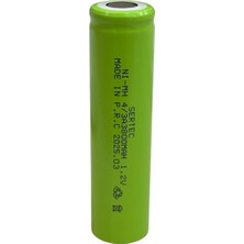 Çerçici If Sertec - 1.2V 3800 Mah - 4/3A - Ni-Mh Şarjlı Pil - (Başsız / Flat Head)
