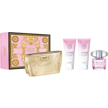 Versace Bright Crystal Edt 90 ml + Body Lotion 100 ml + Shower Gel 100 ml + Çanta