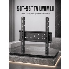 Astraltech If Tv Duvar Askı Aparatı 50-95 Inç Uyumlu Güvenli Sabit Montaj