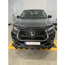Tuning Vadisi Toyota Hilux Kaput Rüzgarlığı Ön Kaput Maskesi Parlak Siyah 2025 2026 Uyumlu