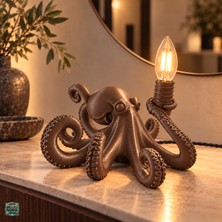 3dlab Ahtapot Figürlü Masa Lambası 3D Baskı
