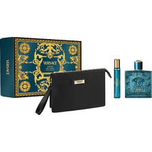 Versace Eros Edp 100 ml + Edp 10 ml + Çanta